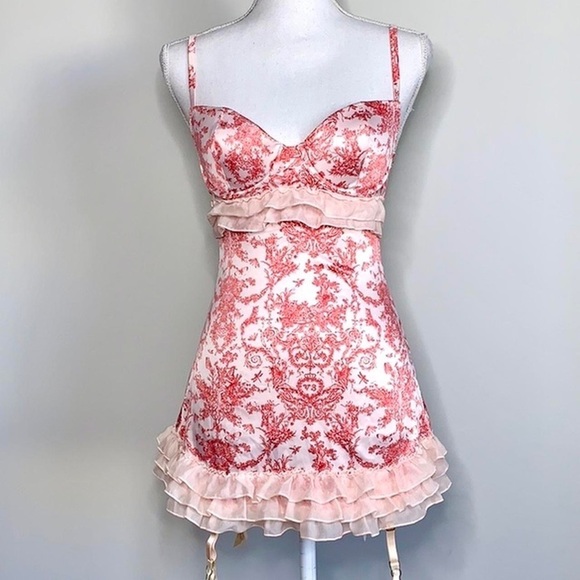 Victoria’s Secret Dragonfly Fairy Satin Garter Slip - Picture 1 of 4